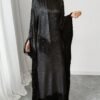 rafferiza فستان قسطل مفضف بياقة مرتفعة 6