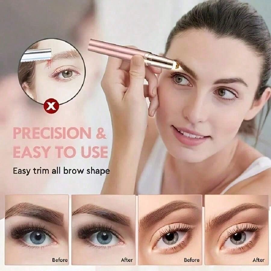 1 قطعة ماكينة حلاقة الحواجب الكهربائية، مزيل شعر الوجه الكهربائي للنساء، مشذب الحواجب، مشذب الشعر للنساء، ماكينة حلاقة بدون ألم، قلم إزالة الشعر القابل للشحن، بشكل أحمر الشفاه، تشذيب الحواجب وماكينة حلاقة شعر الوجه هدية مثالية لنفسك، إزالة شعر الشفاه وا 2