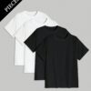 shein 4 قطع/ مجموعة تيشرتات/ بلايز داخلية رجالية مناسبة لجميع الفصول shein 4 قطع/ مجموعة تيشرتات/ بلايز داخلية رجالية مناسبة لجميع الفصول