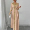 elenzga فستان نسائي أنيق بقصات الشراشيب والترتر المرقعة 27