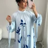 elenzga فستان طويل الأكمام بطبعة زهور للنساء 5