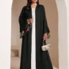 al najma عباية نسائية لون سادة أكمام طويلة، تصميم أنيق مناسب للصيف، رداء محتشم 4