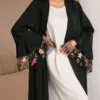 al najma عباية نسائية لون سادة أكمام طويلة، تصميم أنيق مناسب للصيف، رداء محتشم 8