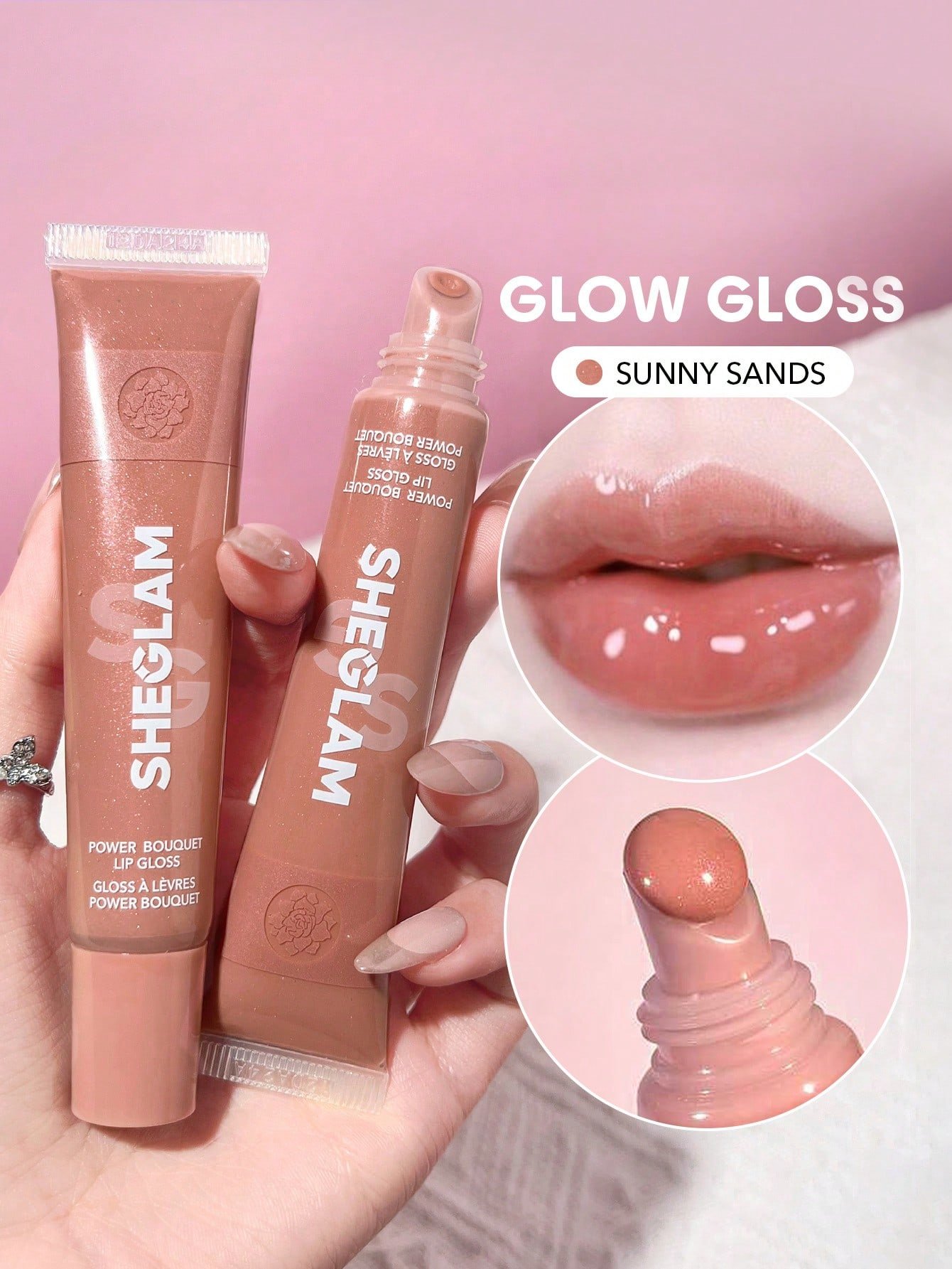 sheglam ملمع شفاه power bouquet ملمع شفاه مرطب ملون لامع من freesia زيت شفاه غير لاصق مرطب للشفاه بخلاصة الفريزيا للعناية بالشفاه ملمع شفاه بني لعيد الميلاد المجيد في الشتاء روج ملمع شفاه شفاف جلوس علامة تجارية جمال مكياج ميكب مستحضرات تجميل للنساء الفتيا 2