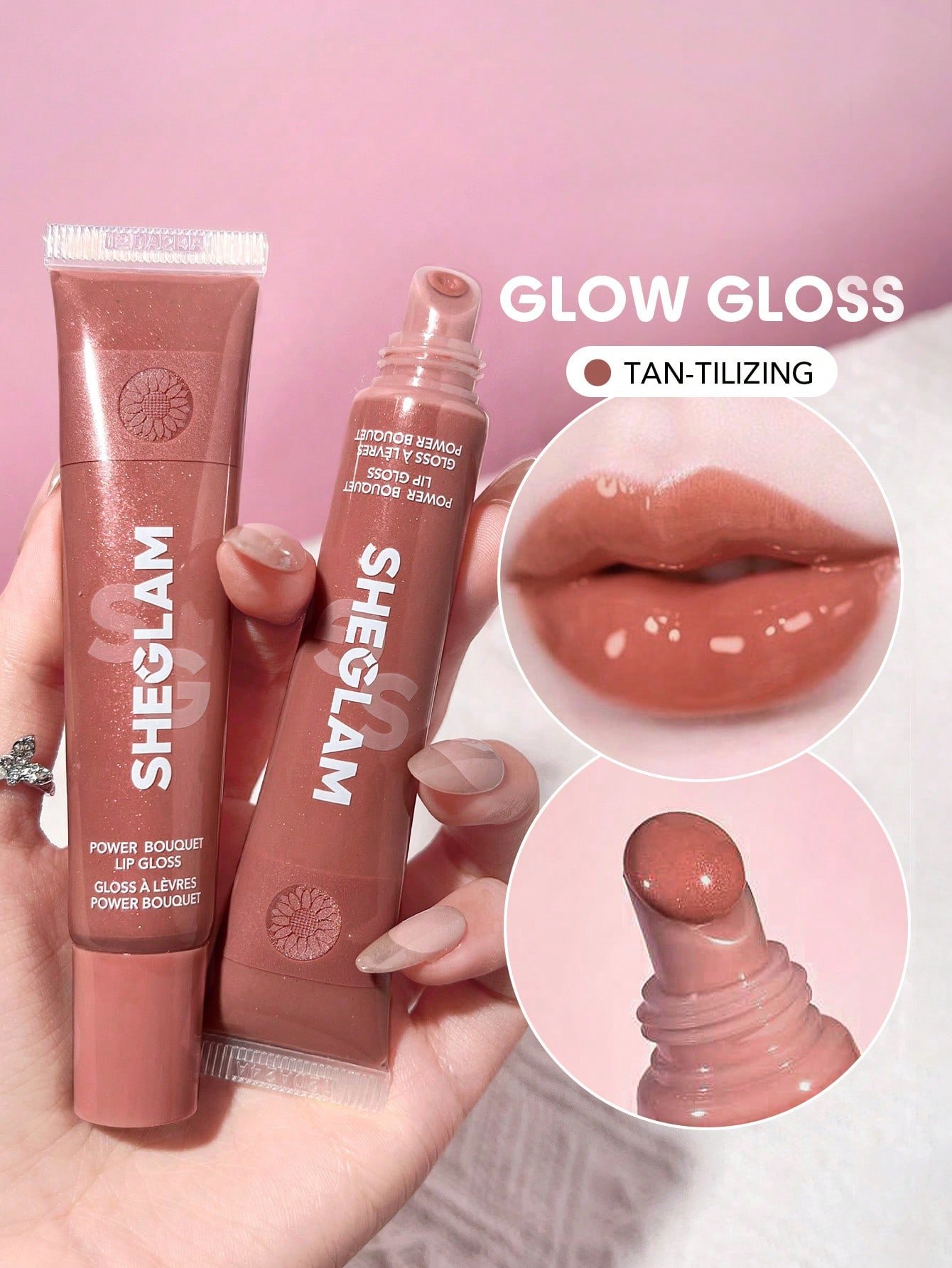 sheglam ملمع شفاه power bouquet ملمع شفاه مرطب ملون لامع من freesia زيت شفاه غير لاصق مرطب للشفاه بخلاصة الفريزيا للعناية بالشفاه ملمع شفاه بني لعيد الميلاد المجيد في الشتاء روج ملمع شفاه شفاف جلوس علامة تجارية جمال مكياج ميكب مستحضرات تجميل للنساء الفتيا 3