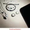 atlvxjl 6 قطع/مجموعة مجوهرات مضيئة في الظلام بتصميم قلبين بسيط، عقد، سوار، خاتم، إكسسوارات للأزواج مناسبة للارتداء اليومي وكهدية عيد الحب 8