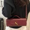 حقيبة باجيت عتيقة جديدة، حقيبة يد أفقية، حقيبة كروس بودي بسيطة مخصصة، مناسبة لتنقل النساء والتسوق 6