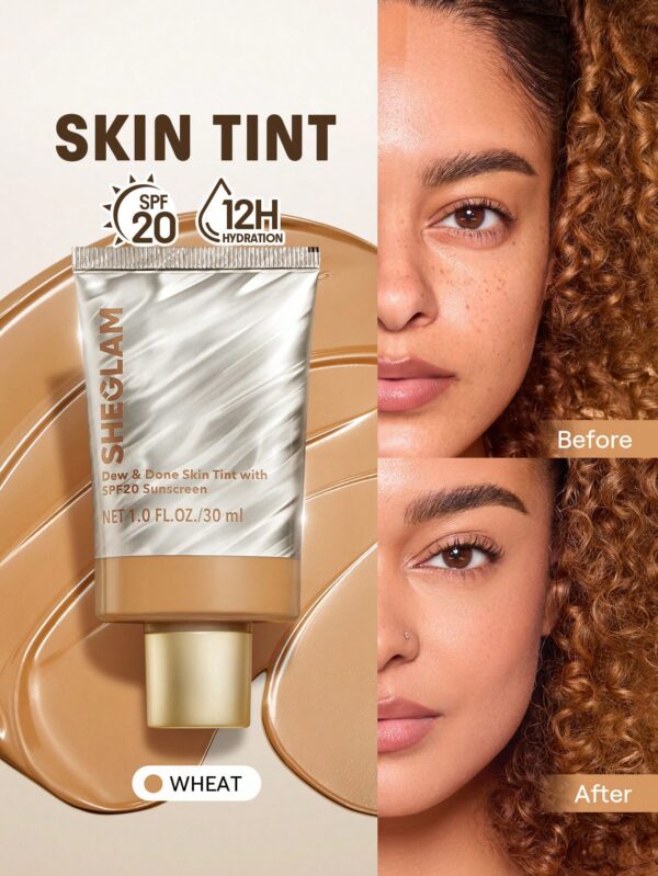 sheglam dew & done ملون خفيف للبشرة مع spf20 porcelain علامة تجارية جمال مكياج ميكب مستحضرات تجميل للنساء الفتيات مثالي لفصل الصيف الربيع مثالي ل y2k أزياء أنيقة عيد الأم هدية حفلة جاهز أفضل لون 14
