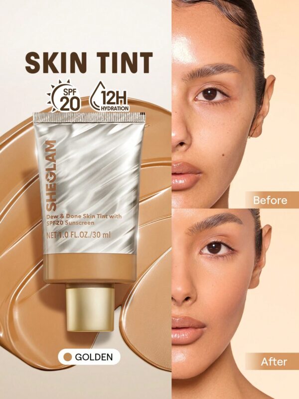 sheglam dew & done ملون خفيف للبشرة مع spf20 porcelain علامة تجارية جمال مكياج ميكب مستحضرات تجميل للنساء الفتيات مثالي لفصل الصيف الربيع مثالي ل y2k أزياء أنيقة عيد الأم هدية حفلة جاهز أفضل لون 15