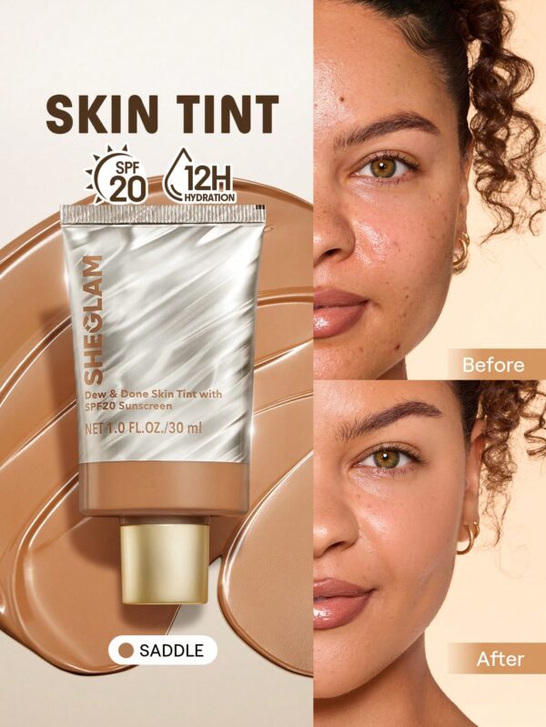 sheglam dew & done ملون خفيف للبشرة مع spf20 porcelain علامة تجارية جمال مكياج ميكب مستحضرات تجميل للنساء الفتيات مثالي لفصل الصيف الربيع مثالي ل y2k أزياء أنيقة عيد الأم هدية حفلة جاهز أفضل لون 17