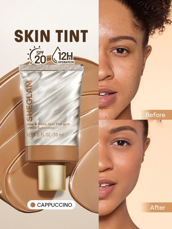 sheglam dew & done ملون خفيف للبشرة مع spf20 porcelain علامة تجارية جمال مكياج ميكب مستحضرات تجميل للنساء الفتيات مثالي لفصل الصيف الربيع مثالي ل y2k أزياء أنيقة عيد الأم هدية حفلة جاهز أفضل لون 21