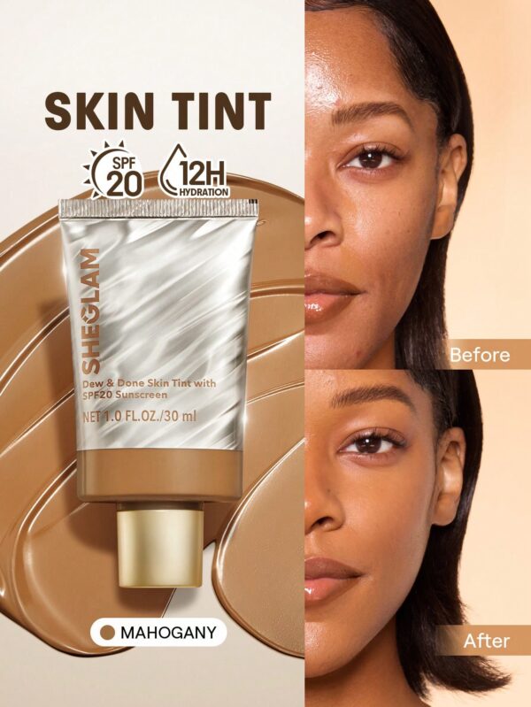 sheglam dew & done ملون خفيف للبشرة مع spf20 porcelain علامة تجارية جمال مكياج ميكب مستحضرات تجميل للنساء الفتيات مثالي لفصل الصيف الربيع مثالي ل y2k أزياء أنيقة عيد الأم هدية حفلة جاهز أفضل لون 23