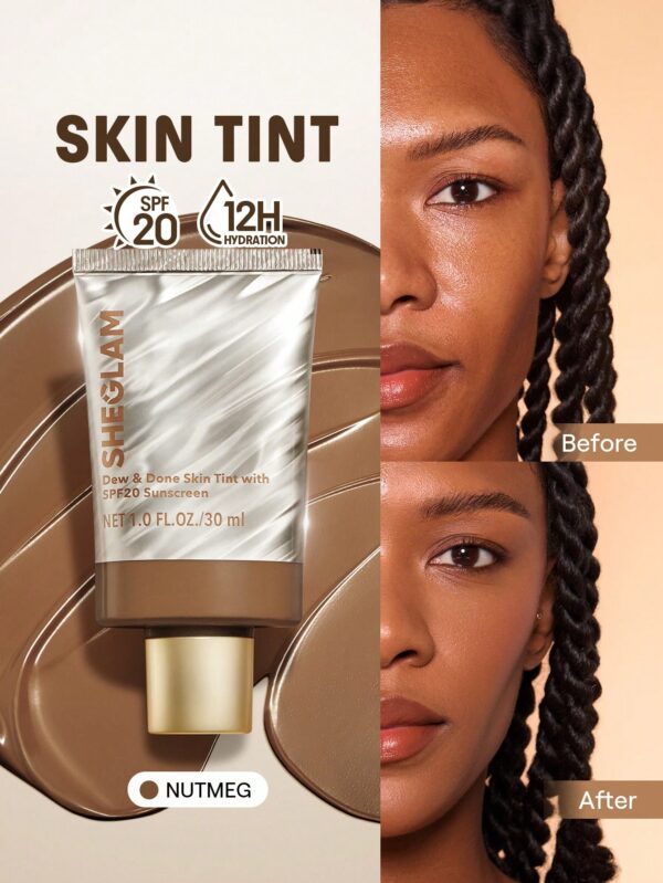 sheglam dew & done ملون خفيف للبشرة مع spf20 porcelain علامة تجارية جمال مكياج ميكب مستحضرات تجميل للنساء الفتيات مثالي لفصل الصيف الربيع مثالي ل y2k أزياء أنيقة عيد الأم هدية حفلة جاهز أفضل لون 27