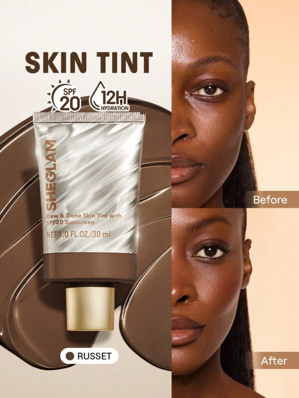 sheglam dew & done ملون خفيف للبشرة مع spf20 porcelain علامة تجارية جمال مكياج ميكب مستحضرات تجميل للنساء الفتيات مثالي لفصل الصيف الربيع مثالي ل y2k أزياء أنيقة عيد الأم هدية حفلة جاهز أفضل لون 31
