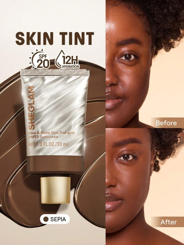 sheglam dew & done ملون خفيف للبشرة مع spf20 porcelain علامة تجارية جمال مكياج ميكب مستحضرات تجميل للنساء الفتيات مثالي لفصل الصيف الربيع مثالي ل y2k أزياء أنيقة عيد الأم هدية حفلة جاهز أفضل لون 32