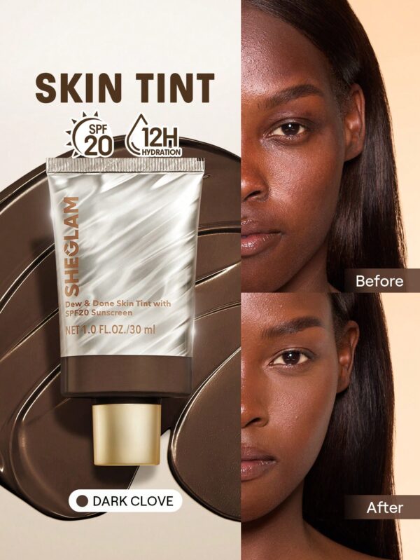 sheglam dew & done ملون خفيف للبشرة مع spf20 porcelain علامة تجارية جمال مكياج ميكب مستحضرات تجميل للنساء الفتيات مثالي لفصل الصيف الربيع مثالي ل y2k أزياء أنيقة عيد الأم هدية حفلة جاهز أفضل لون 33