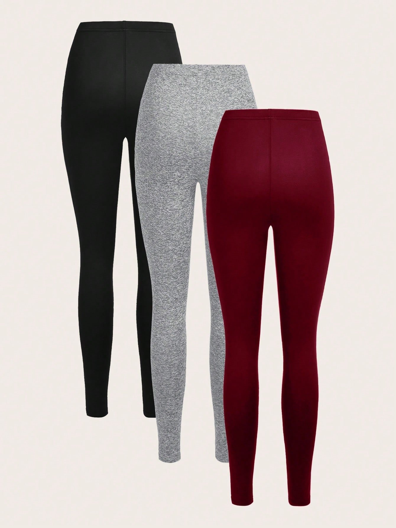 shein ezwear 3 قطعة / مجموعة سراويل كاجوال للنساء مصنوعة من الحياكة الرفيعة الطويلة للصيف 11