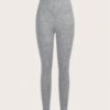 shein ezwear 3 قطعة / مجموعة سراويل كاجوال للنساء مصنوعة من الحياكة الرفيعة الطويلة للصيف 17