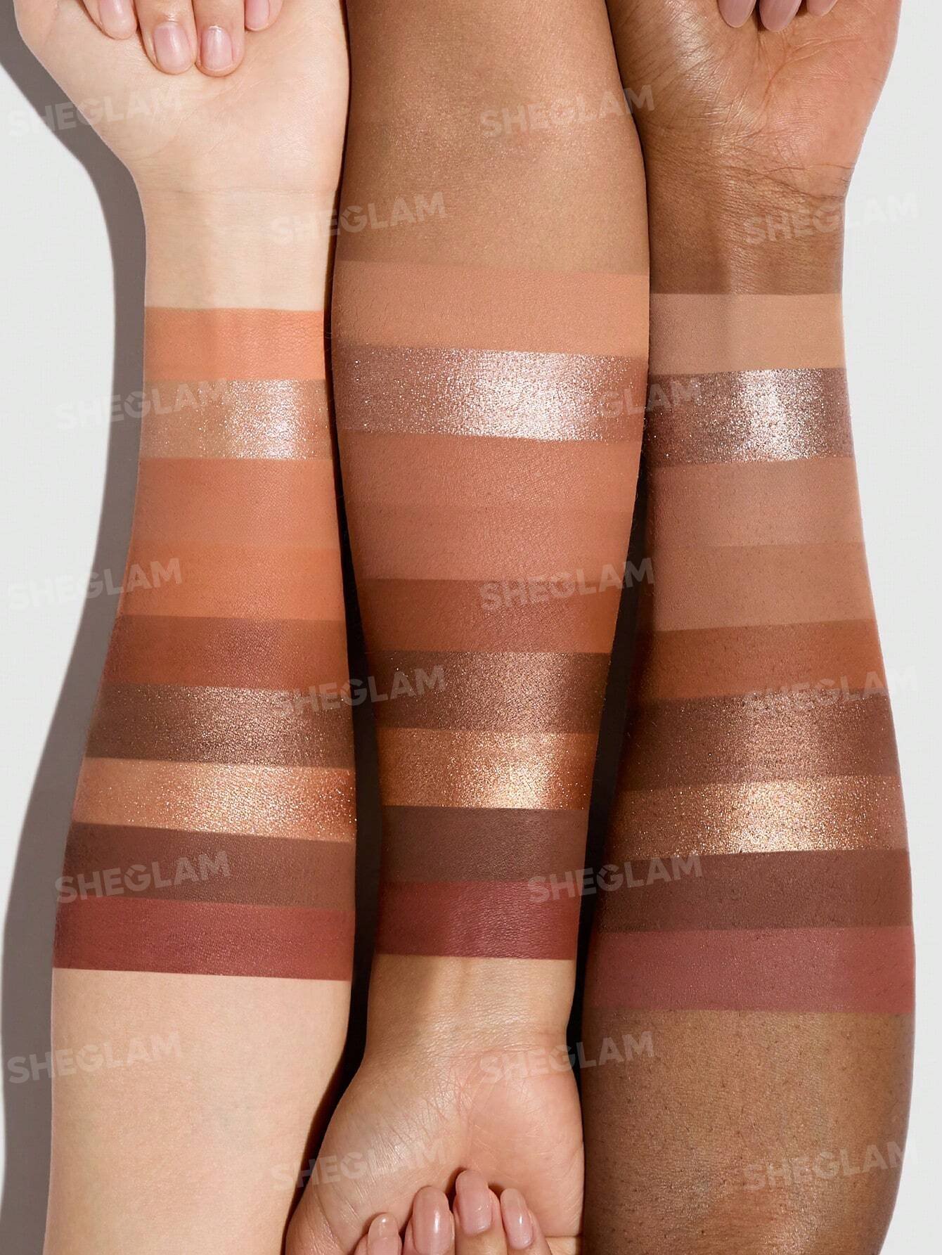 sheglam cinnamon spice باليت ظلال عيون 9 ألوان علامة تجارية جمال مكياج ميكب مستحضرات تجميل للنساء الفتيات مثالي لفصل الصيف الربيع مثالي ل y2k أزياء أنيقة عيد الأم هدية حفلة جاهز أفضل لون 9