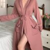 shein ثوب نسائي كاجوال بتصميم متباين الألوان، ملابس منزلية مريحة، مناسب للخريف والشتاء shein ثوب نسائي كاجوال بتصميم متباين الألوان، ملابس منزلية مريحة، مناسب للخريف والشتاء