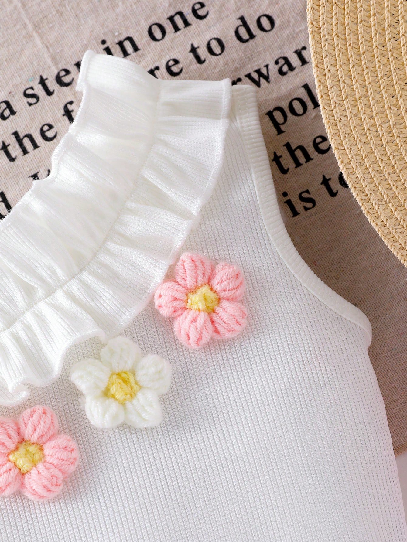shein elladie kids ملابس صيفية كيوت للبنات الرضع من قطعتين، تتكون من ملابس علوية كتف واحد مزخرفة بالأزهار باللونين الوردي والأبيض، وشورت بخصر مطاطي، مناسبة لملابس عيد الميلاد 19