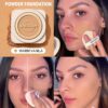 sheglam بودرة أساس skin focus عالية التغطية بورسلين 36 لونًا للتحكم في الزيوت وخالية من العيوب وتغطية كاملة وخفيفة الوزن وبودرة مضغوطة ناعمة غير لامعة وأكثر نعومة ومكياج للوجه تخفيضات هدية عيد الميلاد كريم أساس علامة تجارية جمال مكياج ميكب مستحضرات تجميل 9