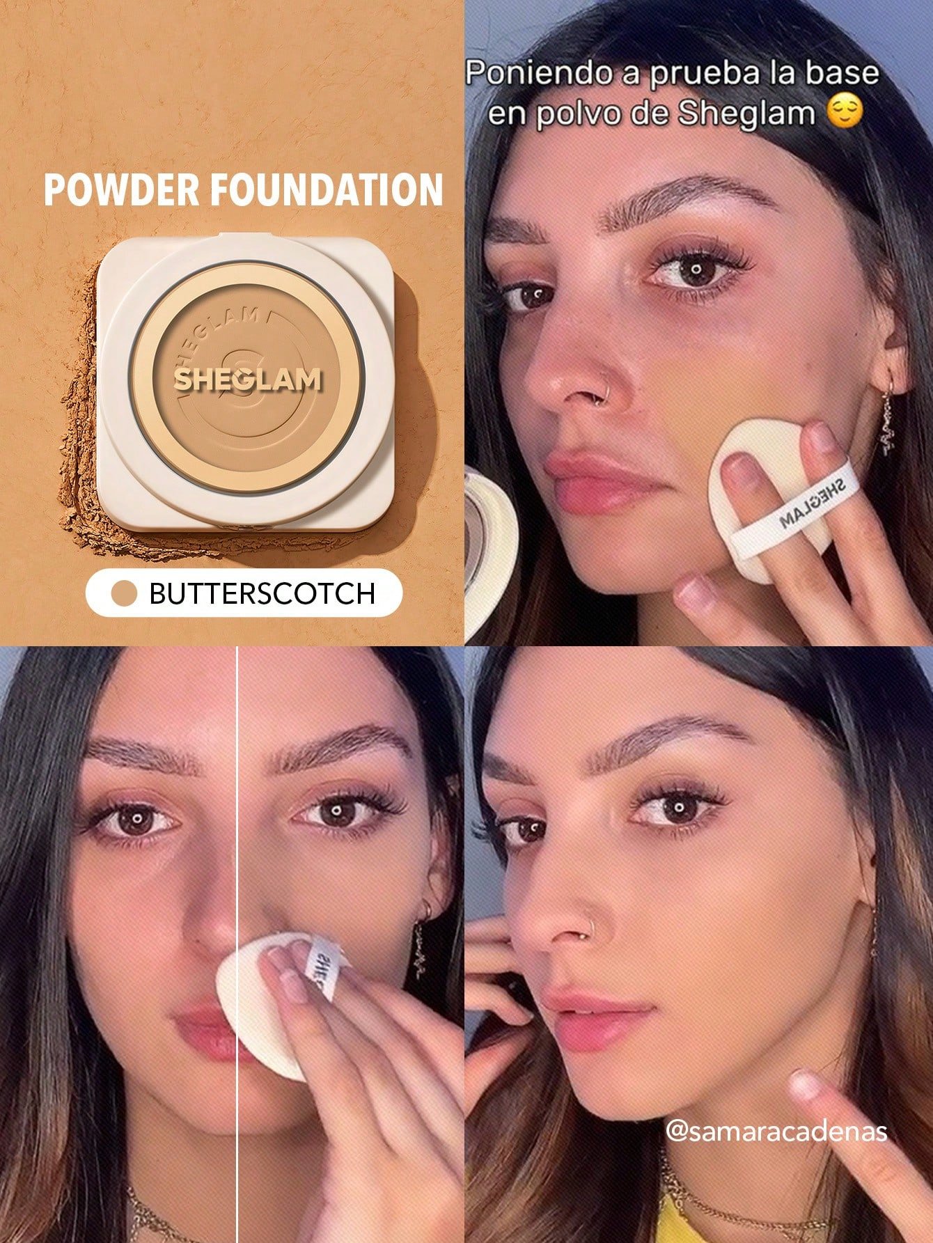 sheglam بودرة أساس skin focus عالية التغطية بورسلين 36 لونًا للتحكم في الزيوت وخالية من العيوب وتغطية كاملة وخفيفة الوزن وبودرة مضغوطة ناعمة غير لامعة وأكثر نعومة ومكياج للوجه تخفيضات هدية عيد الميلاد كريم أساس علامة تجارية جمال مكياج ميكب مستحضرات تجميل 13