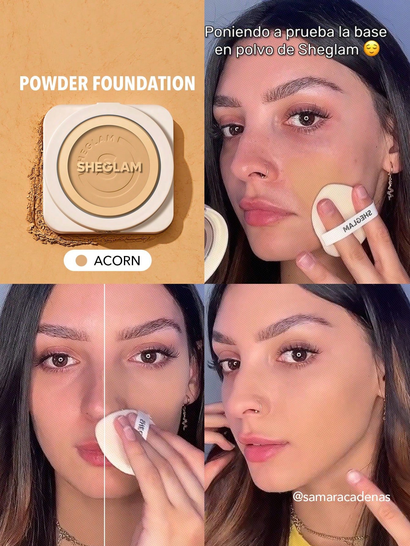 sheglam بودرة أساس skin focus عالية التغطية بورسلين 36 لونًا للتحكم في الزيوت وخالية من العيوب وتغطية كاملة وخفيفة الوزن وبودرة مضغوطة ناعمة غير لامعة وأكثر نعومة ومكياج للوجه تخفيضات هدية عيد الميلاد كريم أساس علامة تجارية جمال مكياج ميكب مستحضرات تجميل 8