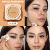 sheglam بودرة أساس skin focus عالية التغطية بورسلين 36 لونًا للتحكم في الزيوت وخالية من العيوب وتغطية كاملة وخفيفة الوزن وبودرة مضغوطة ناعمة غير لامعة وأكثر نعومة ومكياج للوجه تخفيضات هدية عيد الميلاد كريم أساس علامة تجارية جمال مكياج ميكب مستحضرات تجميل 7
