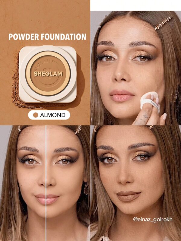 sheglam بودرة أساس skin focus عالية التغطية بورسلين 36 لونًا للتحكم في الزيوت وخالية من العيوب وتغطية كاملة وخفيفة الوزن وبودرة مضغوطة ناعمة غير لامعة وأكثر نعومة ومكياج للوجه تخفيضات هدية عيد الميلاد كريم أساس علامة تجارية جمال مكياج ميكب مستحضرات تجميل 16