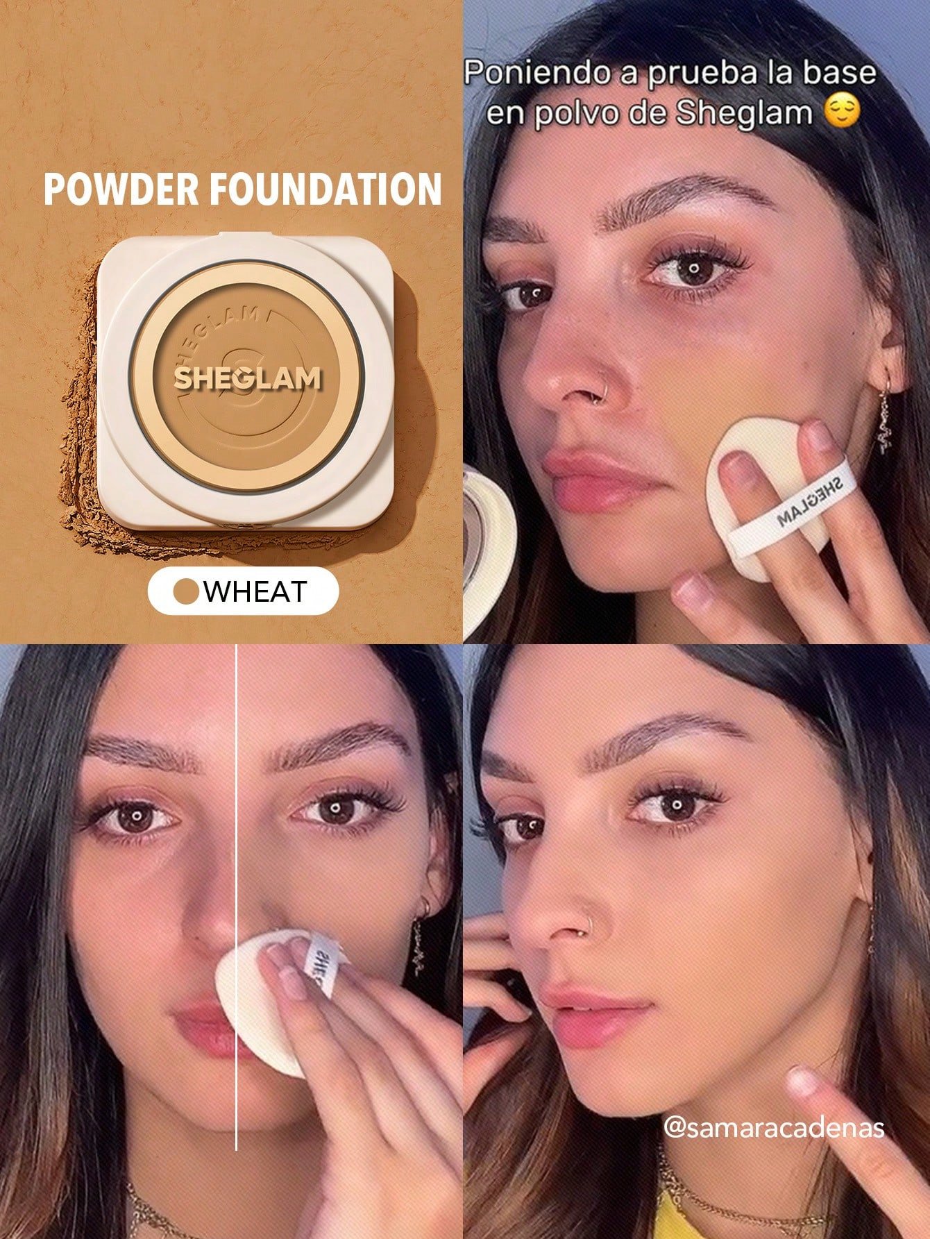 sheglam بودرة أساس skin focus عالية التغطية بورسلين 36 لونًا للتحكم في الزيوت وخالية من العيوب وتغطية كاملة وخفيفة الوزن وبودرة مضغوطة ناعمة غير لامعة وأكثر نعومة ومكياج للوجه تخفيضات هدية عيد الميلاد كريم أساس علامة تجارية جمال مكياج ميكب مستحضرات تجميل 14