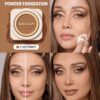 sheglam بودرة أساس skin focus عالية التغطية بورسلين 36 لونًا للتحكم في الزيوت وخالية من العيوب وتغطية كاملة وخفيفة الوزن وبودرة مضغوطة ناعمة غير لامعة وأكثر نعومة ومكياج للوجه تخفيضات هدية عيد الميلاد كريم أساس علامة تجارية جمال مكياج ميكب مستحضرات تجميل 19