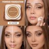 sheglam بودرة أساس skin focus عالية التغطية بورسلين 36 لونًا للتحكم في الزيوت وخالية من العيوب وتغطية كاملة وخفيفة الوزن وبودرة مضغوطة ناعمة غير لامعة وأكثر نعومة ومكياج للوجه تخفيضات هدية عيد الميلاد كريم أساس علامة تجارية جمال مكياج ميكب مستحضرات تجميل 17