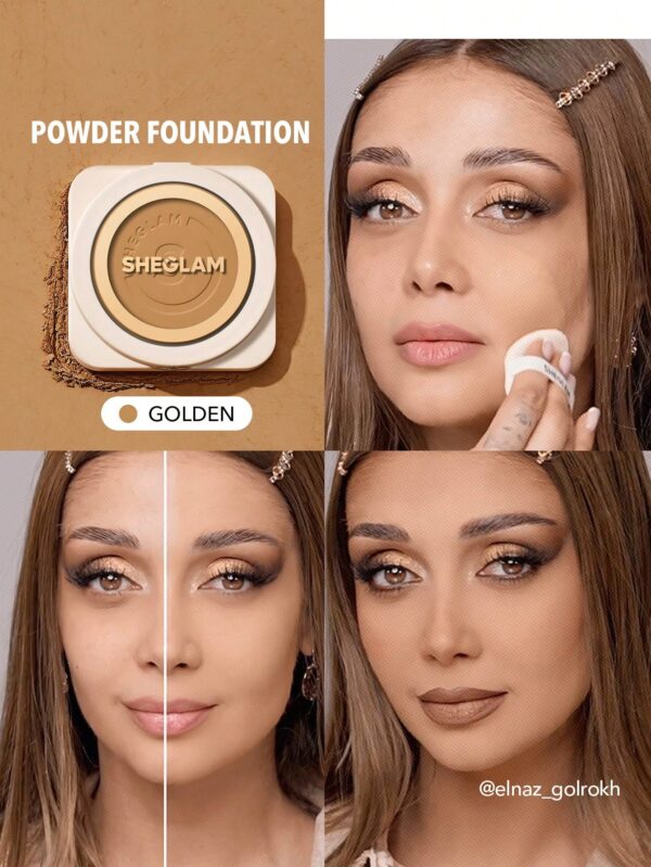 sheglam بودرة أساس skin focus عالية التغطية بورسلين 36 لونًا للتحكم في الزيوت وخالية من العيوب وتغطية كاملة وخفيفة الوزن وبودرة مضغوطة ناعمة غير لامعة وأكثر نعومة ومكياج للوجه تخفيضات هدية عيد الميلاد كريم أساس علامة تجارية جمال مكياج ميكب مستحضرات تجميل 15