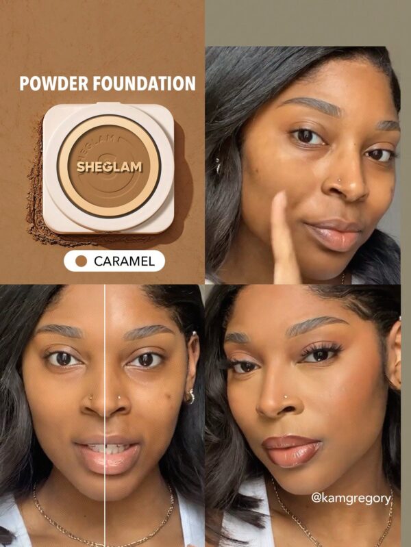 sheglam بودرة أساس skin focus عالية التغطية بورسلين 36 لونًا للتحكم في الزيوت وخالية من العيوب وتغطية كاملة وخفيفة الوزن وبودرة مضغوطة ناعمة غير لامعة وأكثر نعومة ومكياج للوجه تخفيضات هدية عيد الميلاد كريم أساس علامة تجارية جمال مكياج ميكب مستحضرات تجميل 22