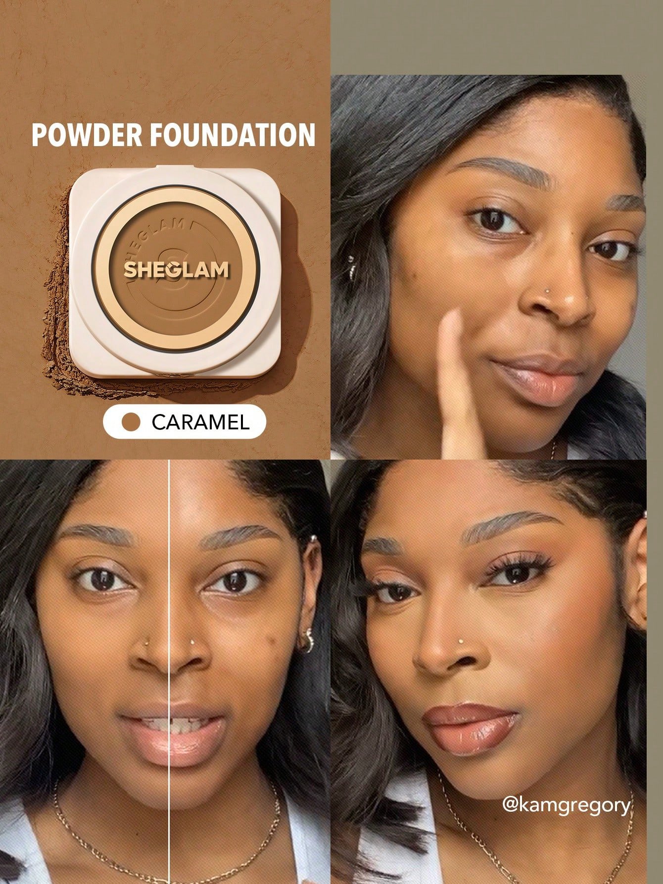 sheglam بودرة أساس skin focus عالية التغطية بورسلين 36 لونًا للتحكم في الزيوت وخالية من العيوب وتغطية كاملة وخفيفة الوزن وبودرة مضغوطة ناعمة غير لامعة وأكثر نعومة ومكياج للوجه تخفيضات هدية عيد الميلاد كريم أساس علامة تجارية جمال مكياج ميكب مستحضرات تجميل 22