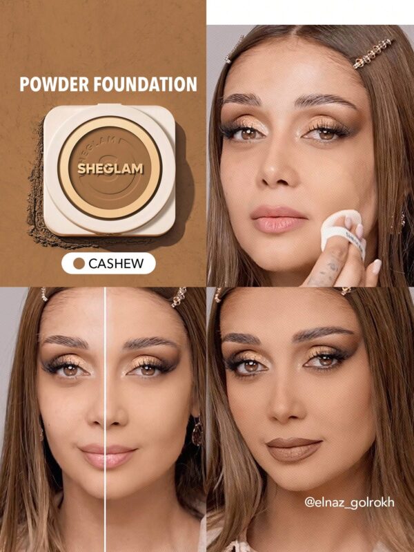 sheglam بودرة أساس skin focus عالية التغطية بورسلين 36 لونًا للتحكم في الزيوت وخالية من العيوب وتغطية كاملة وخفيفة الوزن وبودرة مضغوطة ناعمة غير لامعة وأكثر نعومة ومكياج للوجه تخفيضات هدية عيد الميلاد كريم أساس علامة تجارية جمال مكياج ميكب مستحضرات تجميل 20