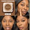 sheglam بودرة أساس skin focus عالية التغطية بورسلين 36 لونًا للتحكم في الزيوت وخالية من العيوب وتغطية كاملة وخفيفة الوزن وبودرة مضغوطة ناعمة غير لامعة وأكثر نعومة ومكياج للوجه تخفيضات هدية عيد الميلاد كريم أساس علامة تجارية جمال مكياج ميكب مستحضرات تجميل 25