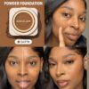 sheglam بودرة أساس skin focus عالية التغطية بورسلين 36 لونًا للتحكم في الزيوت وخالية من العيوب وتغطية كاملة وخفيفة الوزن وبودرة مضغوطة ناعمة غير لامعة وأكثر نعومة ومكياج للوجه تخفيضات هدية عيد الميلاد كريم أساس علامة تجارية جمال مكياج ميكب مستحضرات تجميل 24