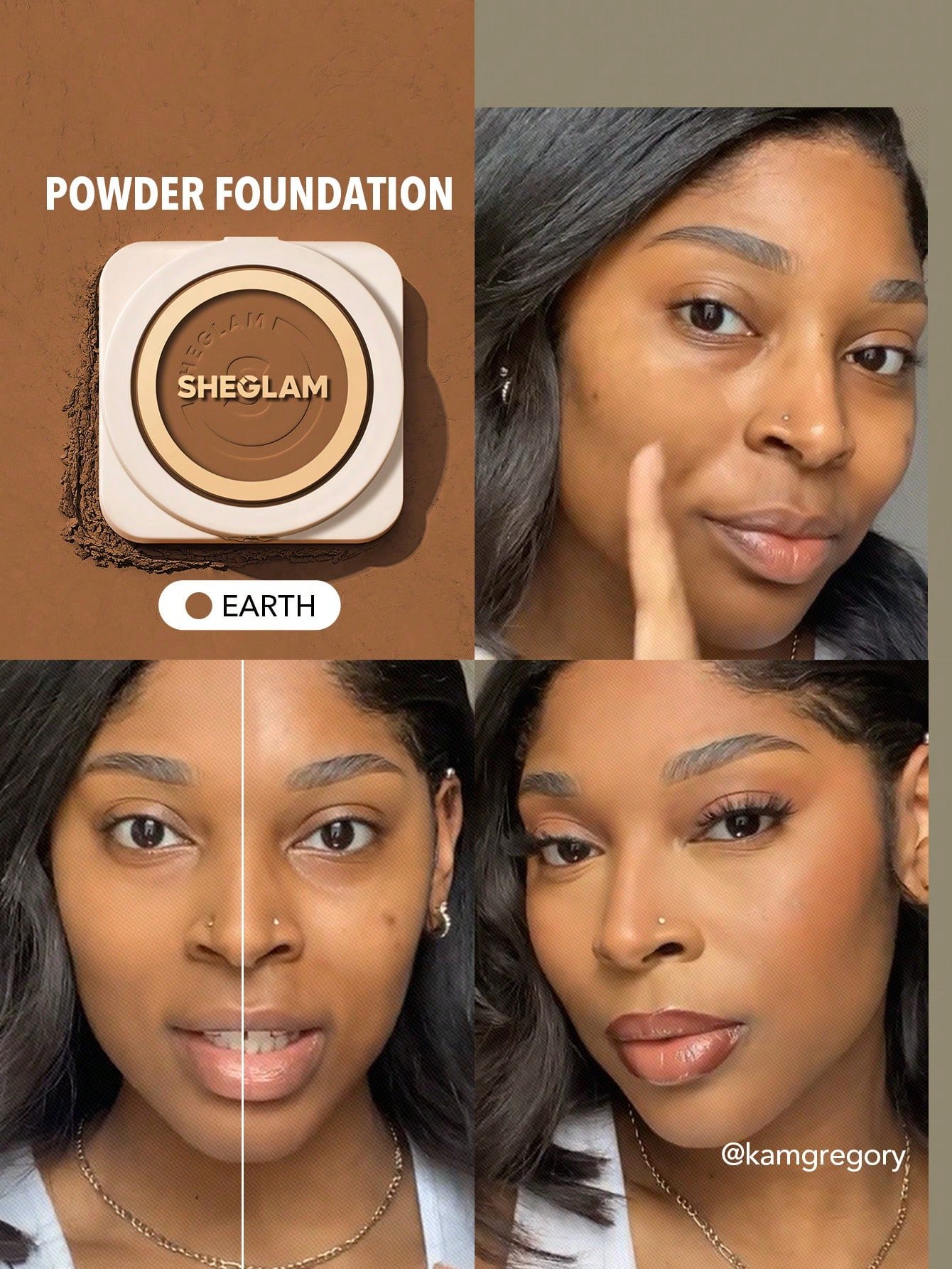 sheglam بودرة أساس skin focus عالية التغطية بورسلين 36 لونًا للتحكم في الزيوت وخالية من العيوب وتغطية كاملة وخفيفة الوزن وبودرة مضغوطة ناعمة غير لامعة وأكثر نعومة ومكياج للوجه تخفيضات هدية عيد الميلاد كريم أساس علامة تجارية جمال مكياج ميكب مستحضرات تجميل 24