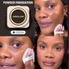 sheglam بودرة أساس skin focus عالية التغطية بورسلين 36 لونًا للتحكم في الزيوت وخالية من العيوب وتغطية كاملة وخفيفة الوزن وبودرة مضغوطة ناعمة غير لامعة وأكثر نعومة ومكياج للوجه تخفيضات هدية عيد الميلاد كريم أساس علامة تجارية جمال مكياج ميكب مستحضرات تجميل 35