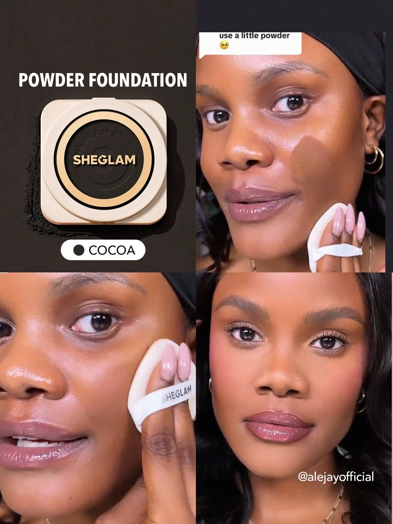 sheglam بودرة أساس skin focus عالية التغطية بورسلين 36 لونًا للتحكم في الزيوت وخالية من العيوب وتغطية كاملة وخفيفة الوزن وبودرة مضغوطة ناعمة غير لامعة وأكثر نعومة ومكياج للوجه تخفيضات هدية عيد الميلاد كريم أساس علامة تجارية جمال مكياج ميكب مستحضرات تجميل 35