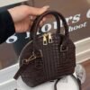 حقيبة تسوق من الجلد المبطن الصناعي البي يو باللون الأحادي ذات طراز كلاسيكي موضة، حقيبة كروس محمولة باليد محكمة الإغلاق، حقيبة سفر بسيطة للعطلات مع حزام كتف قابل للتعديل، حقيبة كتف للعمل المكتبي 2