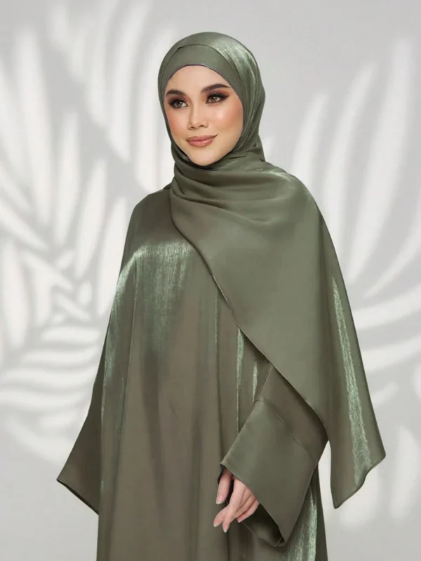 عباية فاشونية كاجوال مع وشاح رأس، قطعة واحدة مناسبة للاستخدام اليومي للنساء، الطول 143 سم 27
