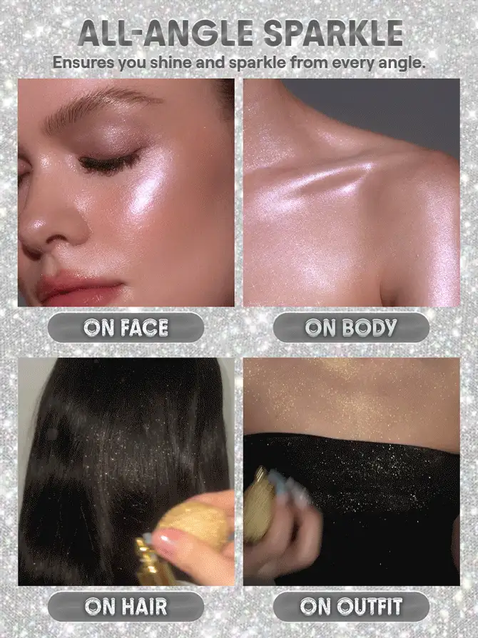 sheglam go go glow رذاذ هايلايتر للجسم champagne shimmer هايلايت هايلايتر علامة تجارية جمال مكياج ميكب مستحضرات تجميل للنساء الفتيات مثالي لفصل الصيف الربيع مثالي ل y2k أزياء أنيقة عيد الأم هدية حفلة جاهز أفضل لون 8