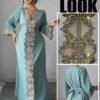 elenzga فستان طويل فاخر فاخر للنساء ذوات الحجم الكبير، بأكمام طويلة، بتصميم كلاسيكي رجعي مميز، بتطريز دانتيل راقي، مناسب للسفر والإجازات 1