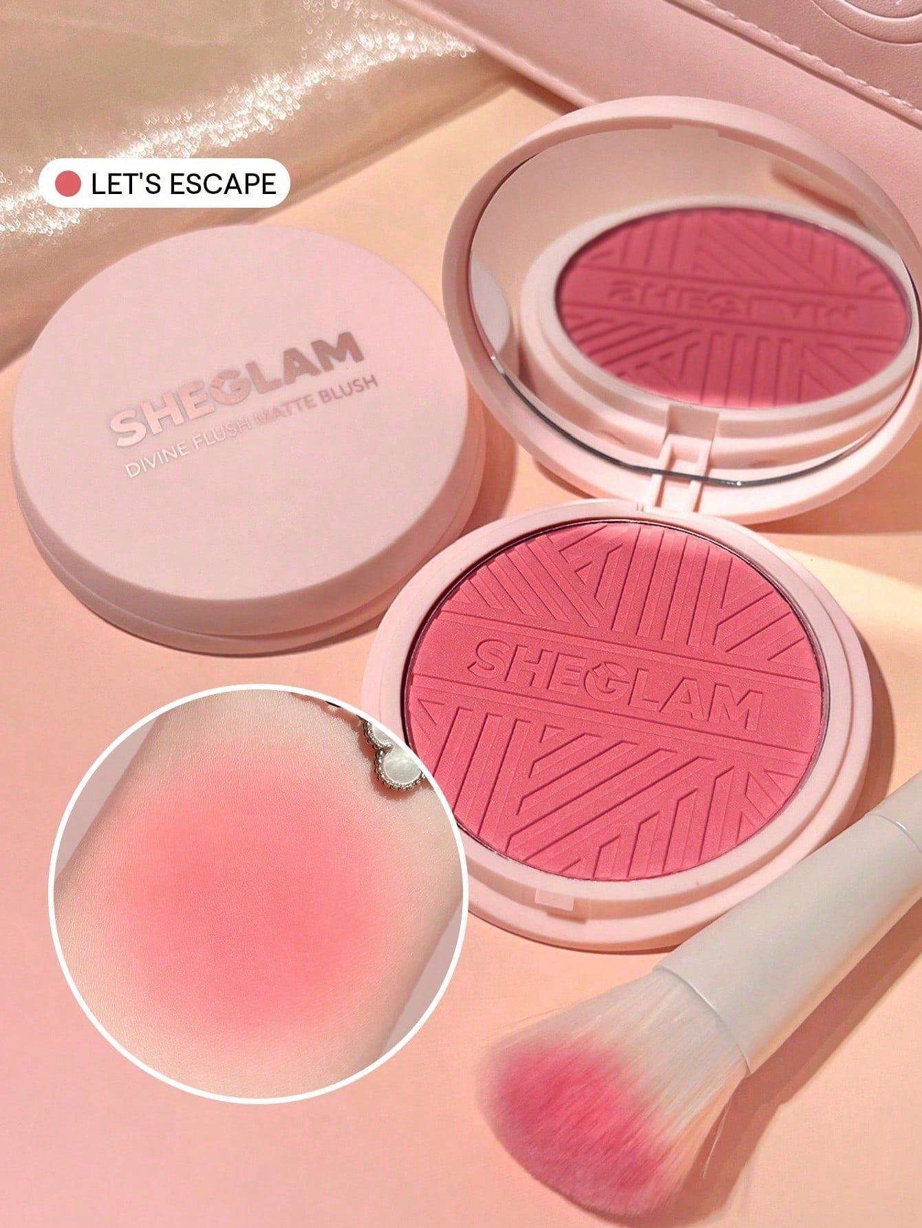 sheglam أحمر خدود مطفي divine flush insta flame blush powder ذو تصبغ عالي لا يتلاشى يدوم طويلاً متوهج وخفيف الوزن أحمر خدود للوجه مكياج لحفلات أحمر خدود حمره بلشر علامة تجارية جمال مكياج ميكب مستحضرات تجميل للنساء الفتيات مثالي لفصل الصيف الربيع مثالي ل 1