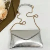 حقيبة كتف نسائية عصرية بتصميم بسيط متعددة الاستخدامات على شكل ظرف مائل مع سلسلة، مناسبة للتسوق والمحفظة، للشابات وطالبات الجامعات والعرائس الجدد وسيدات الأعمال. مثالية للمكتب والجامعة والعمل والأعمال والتنقل والأنشطة الخارجية والسفر والرحلات 7