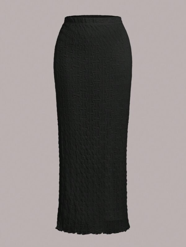shein ezwear تنورة ذات ملمس متماسك shein ezwear تنورة ذات ملمس متماسك