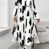 shein lady قميص كاجوال أنيق للربيع والصيف والخريف والشتاء، ياقة منسوجة، أكمام بيشوب، جيوب، أكمام طويلة، مقاسات كبيرة، بدلة أنيقة للمكتب والتنقل للربيع والصيف، ملابس صيفية للنساء، ملابس عطلة للنساء، بدلة صيفية مكونة من قطعتين 1